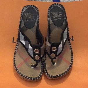 Burberry espadrille sandals